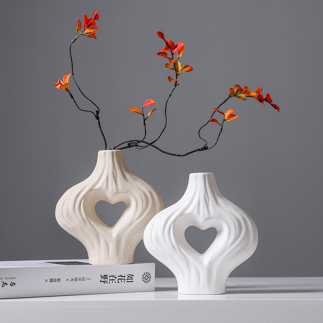 2025 Nordic Ins-style ceramic vase, living room decoration, retro homestay table, flower arrangement, dried flowers, water-grown fresh flowers, decorative ceramic vase, home decoration vase