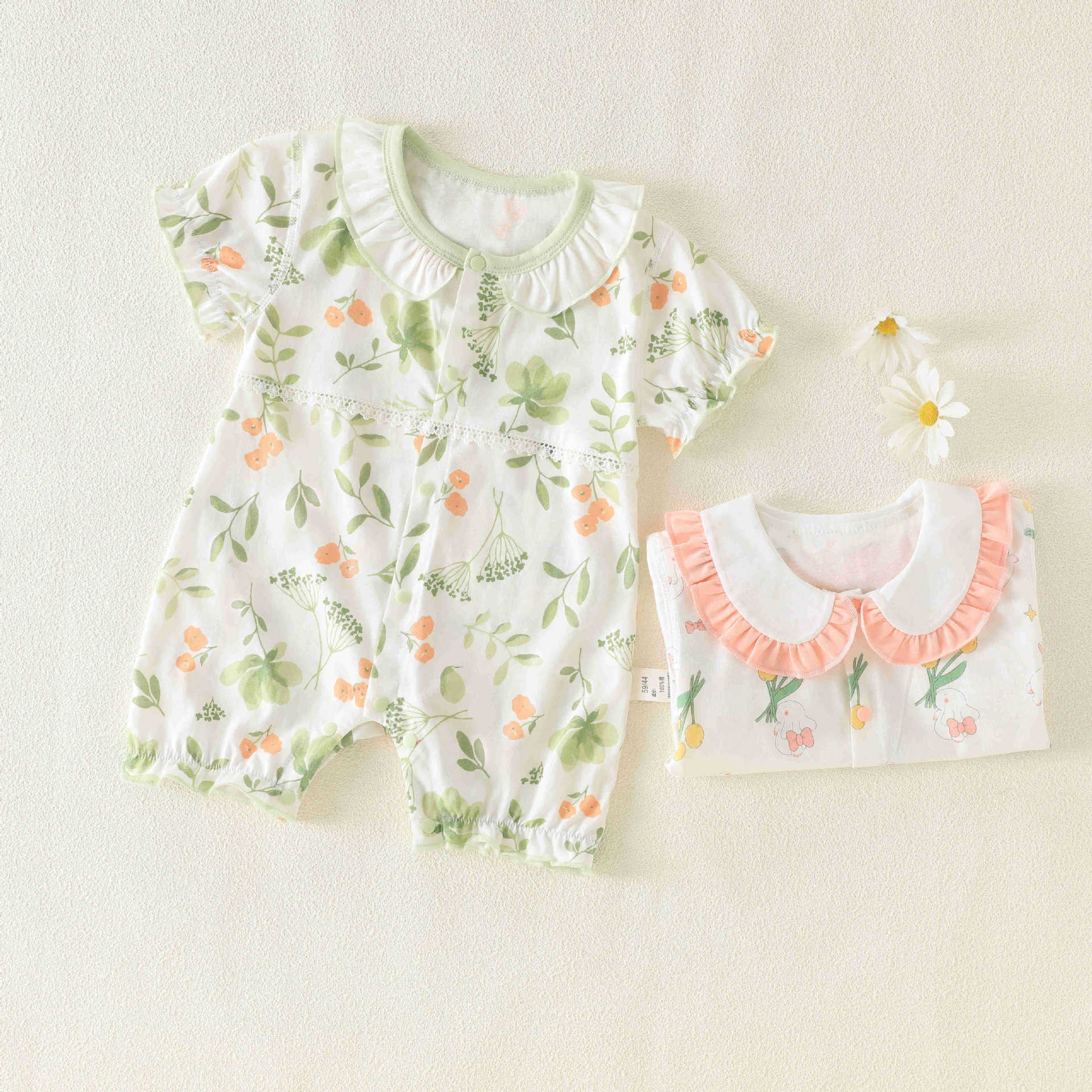 新生儿爬爬衣/儿童运动服/初生婴儿衣服/安阳婴童装/尾货批发细节图