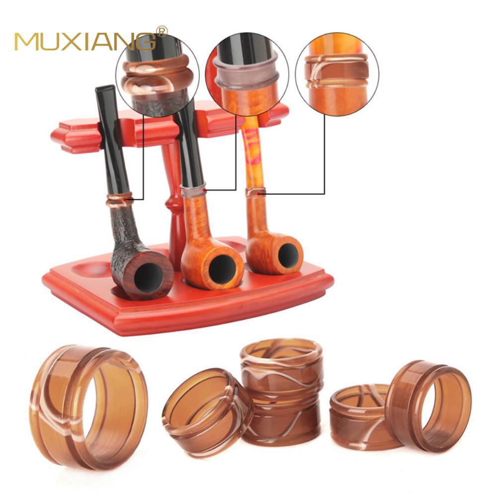 木香 烟斗配件烟斗制作DIY装饰环咖啡彩色亚克力 烟斗嘴柄装饰环