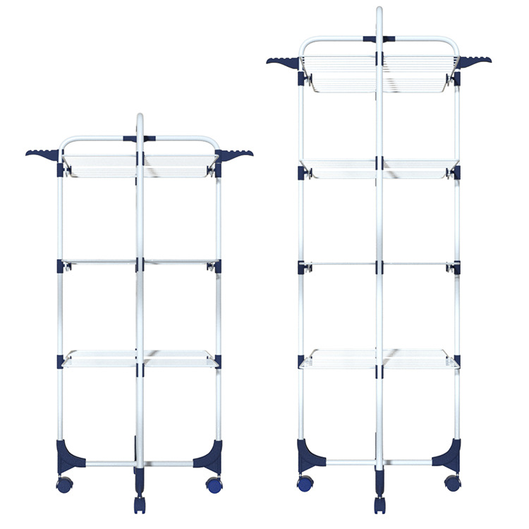 Movable Drying Rack Floor Folding Drying Rack Indoor Balcony Baby Drying Rack Barbershop Drying Towel Rack Item Picture