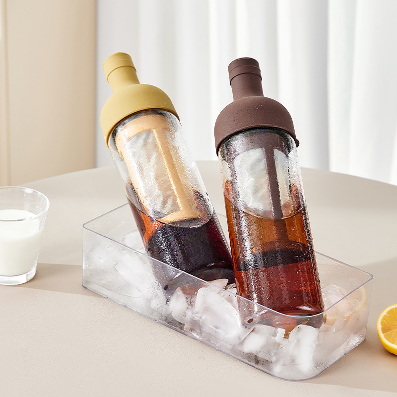 Coffee cold brew pot, high borosilicate glass, household cold brew bottle, cold-brewed fruit teapot, cold-quenched teapot, cold brew cup Specification image