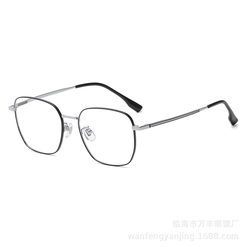 98273超轻纯钛眼镜框54大方框时尚潮流男女文艺精致修饰脸型批发