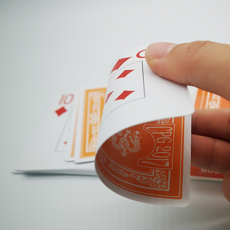 定制PVC塑料扑克牌大小字扑克pvc材质扑克牌防水磨砂塑料扑克详情图3