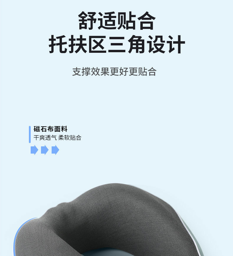 跨境热销u型枕记忆棉u型护颈枕慢回弹旅行枕飞机枕可收纳便携颈枕详情22