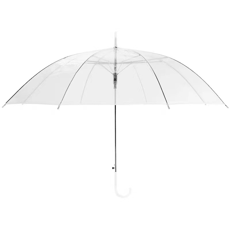透明雨伞大量白底实物图