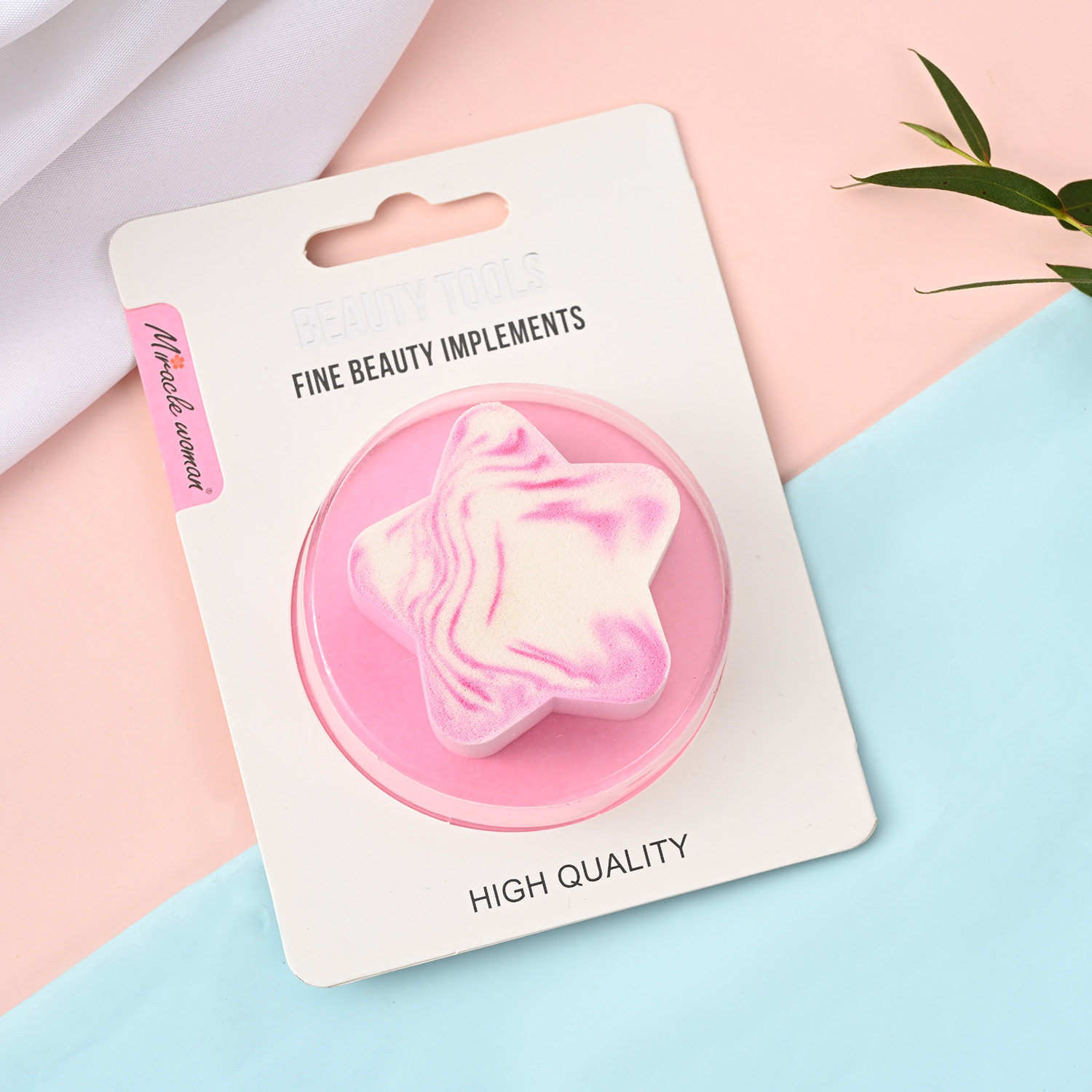 Five-Pointed Star Powder Puff Dry And Wet Dual-Use Non-Latex Makeup Sponge Do Not Eat Powder Studio Makeup Powder Puff Beauty Makeup Supplies Application Scenario