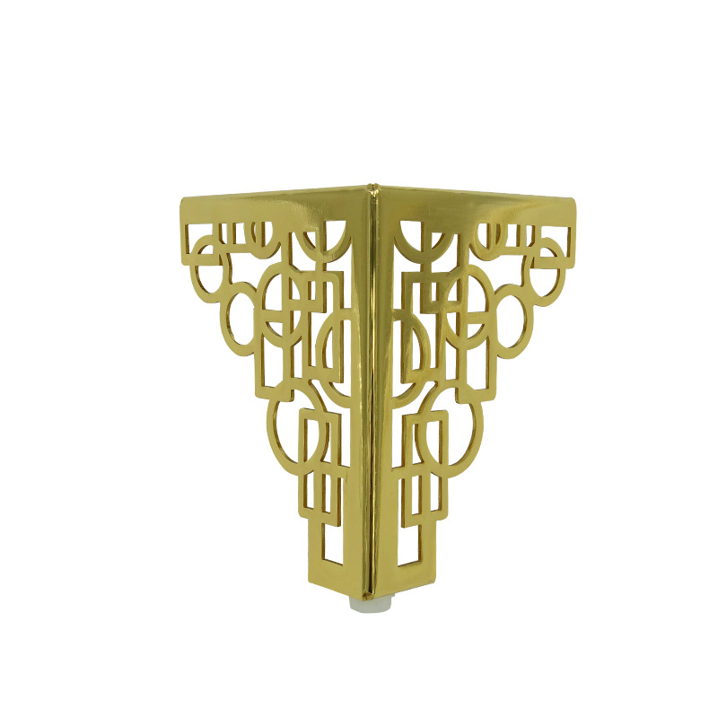New Chinese copper flower sofa foot cross-border furniture metal hollow 13CM metal sofa foot factory customized Application Scenario