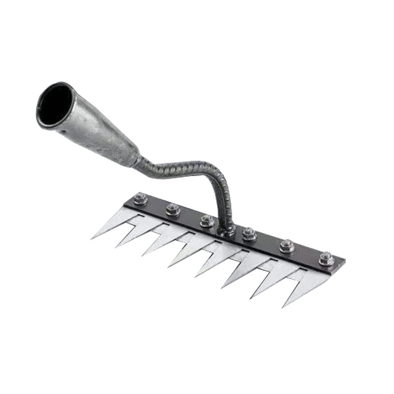 多功能锰钢钉耙松土除草工具神器农具铁锄头五齿耙子搂草翻土扒子