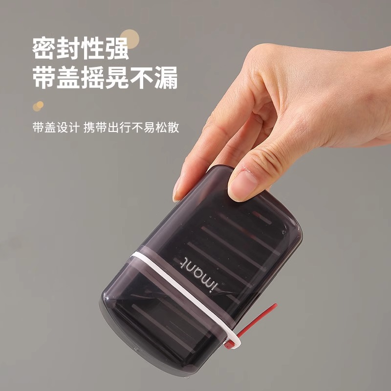 2026 New Style Travel soap box, creative with lid, sealed and water-draining, portable for business trips and travel, wholesale Specification image