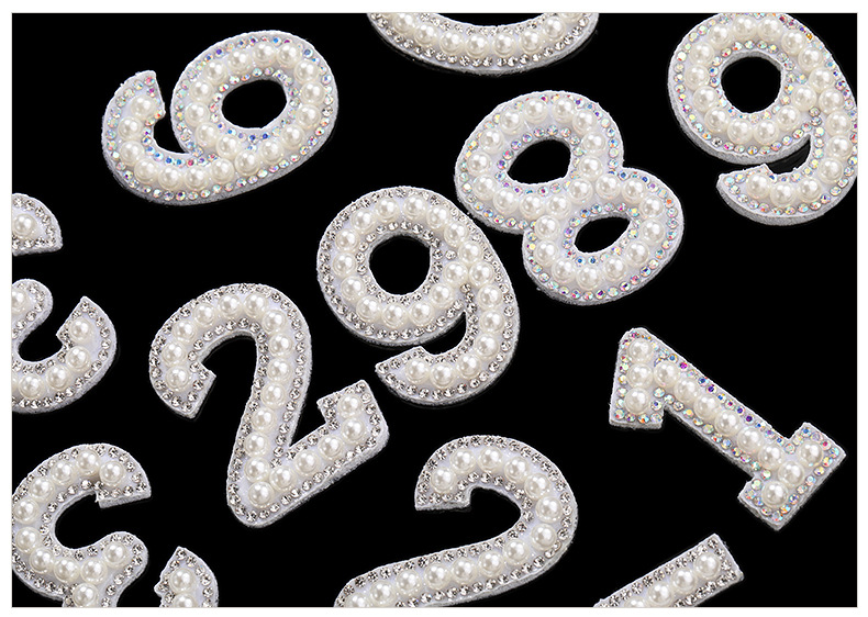 Non-woven fabric, numbers, pearls, letters, stickers, DIY clothes, rhinestones, water diamonds, clothing, bags, decorative materials and accessories pic 11