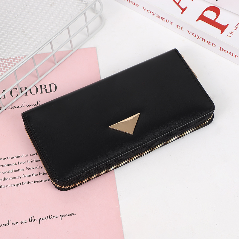 New Simple Women's Purse Long Hand Bag Mobile Phone Bag Large Coin Wallet Large Capacity Card Bag Application Scenario