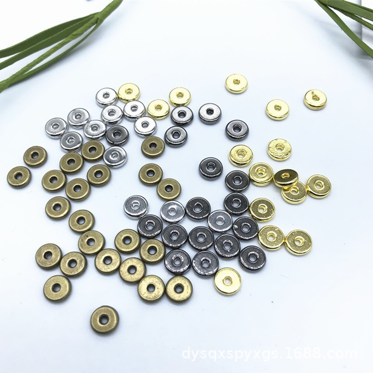 DIY jewelry accessories, retro zinc alloy handcrafted semi-finished products, 7mm interval multi-color bracelet and necklace accessories spacers Application Scenario