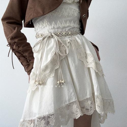 A Bohemian retro style with a charming Suzhou waist chain. The exquisite hand-woven waist rope pairs well with the spring and summer ethnic style belt of the dress pic 31