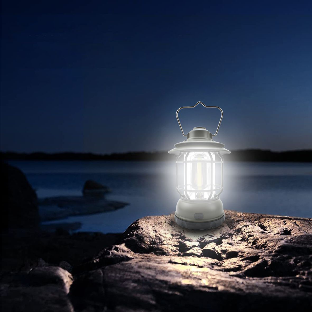 Wholesale of retro outdoor lighting, camping lamps, horse lanterns, tent campsite atmosphere, battery lighting, portable lamps, camping lamps Application Scenario