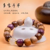 The multi-treasure bracelet, colorful beads, engraved luminous beads, string beads, men's and women's cultural and recreational bracelets, batch, shaking sound, the same style, glowing Specification image