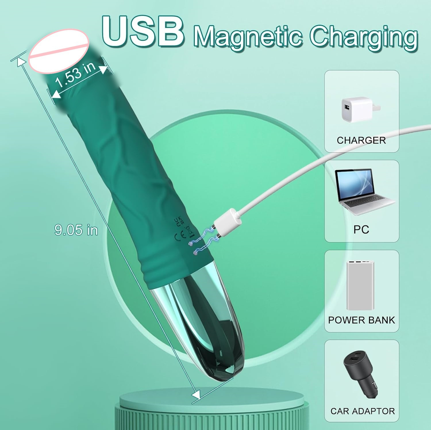 New digital display battery level female sex toy, simulating adult masturbation device vibration for women full figure
