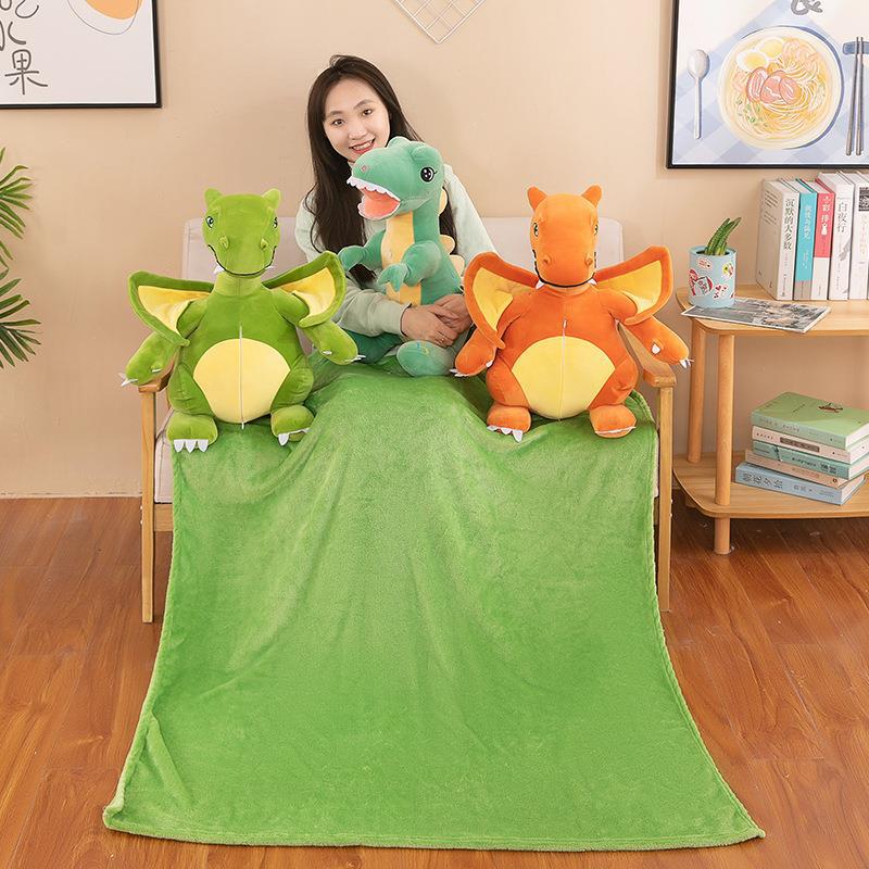 Dinosaur doll, blanket, throw pillow, two-in-one air conditioner, quilt cushion, office children's nap doll manufacturer wholesale new Application Scenario