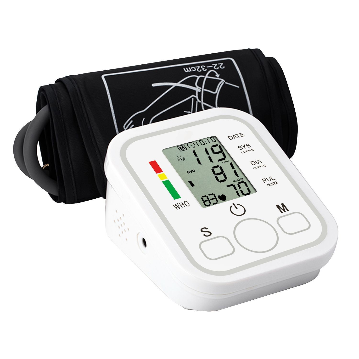Cross-Border Electronic Sphygmomanometer Arm Type Home Blood Pressure Measuring Instrument Intelligent Russian English Voice Electronic Sphygmomanometer details Picture