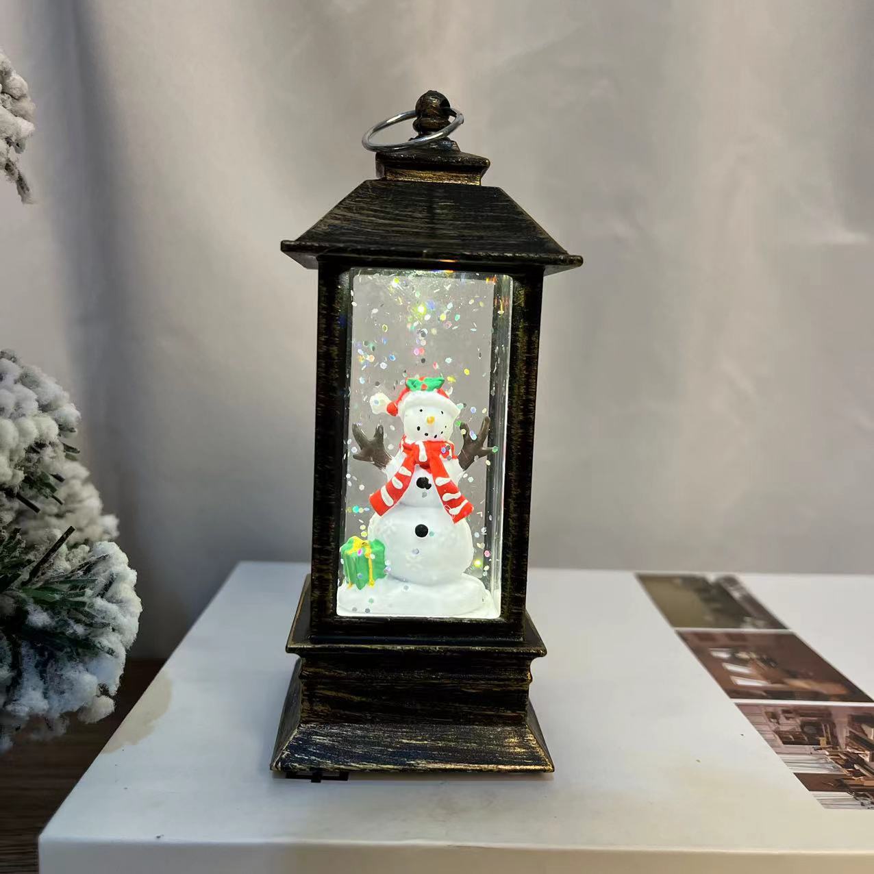 Christmas Decorations Small Oil Light Interior Wind Light Christmas Wind Light Night Light Portable Led Electronic Light Application Scenario