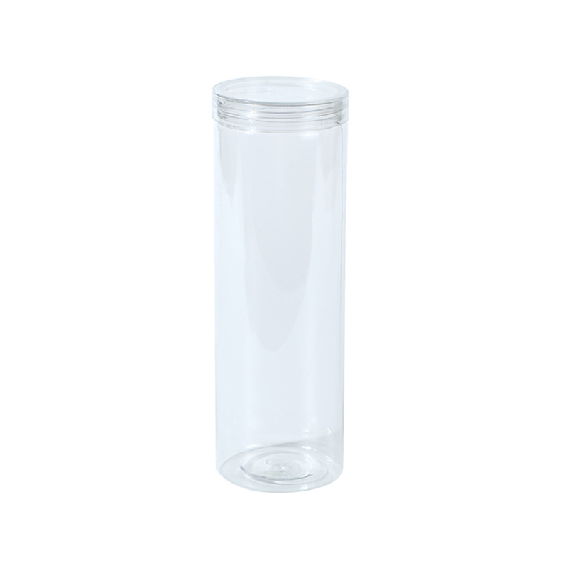 55 Caliber Full Height Manufacturer Pet Crystal Cover Food Plastic Packaging Box Food Packaging Transparent Wide Mouth Jar Item Picture