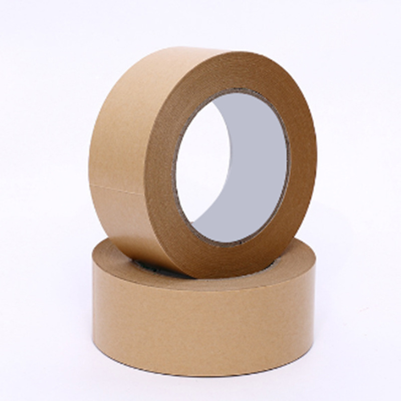 Masking box sealing and packaging, writable, tear-off, water-free, high-viscosity kraft paper tape, degradable kraft paper tape full figure