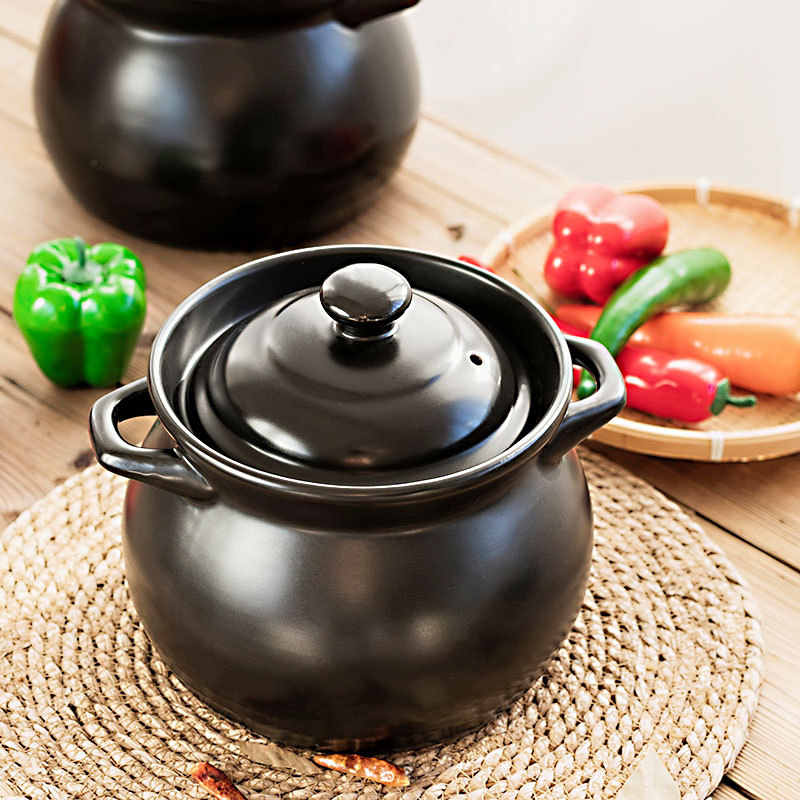 砂锅汤煲炖锅陶瓷炖煲沙锅砂锅煲汤明火耐高温煤气灶专用