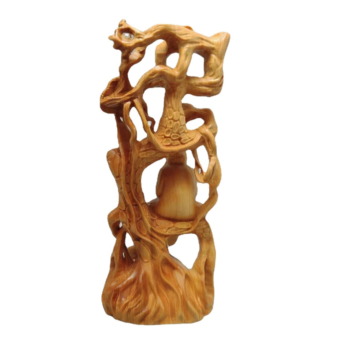 Cliff Bodhidharma Decoration Root Carving With Shape Living Room Wood Carving Arts And Crafts Play Wooden Dharma Item Picture