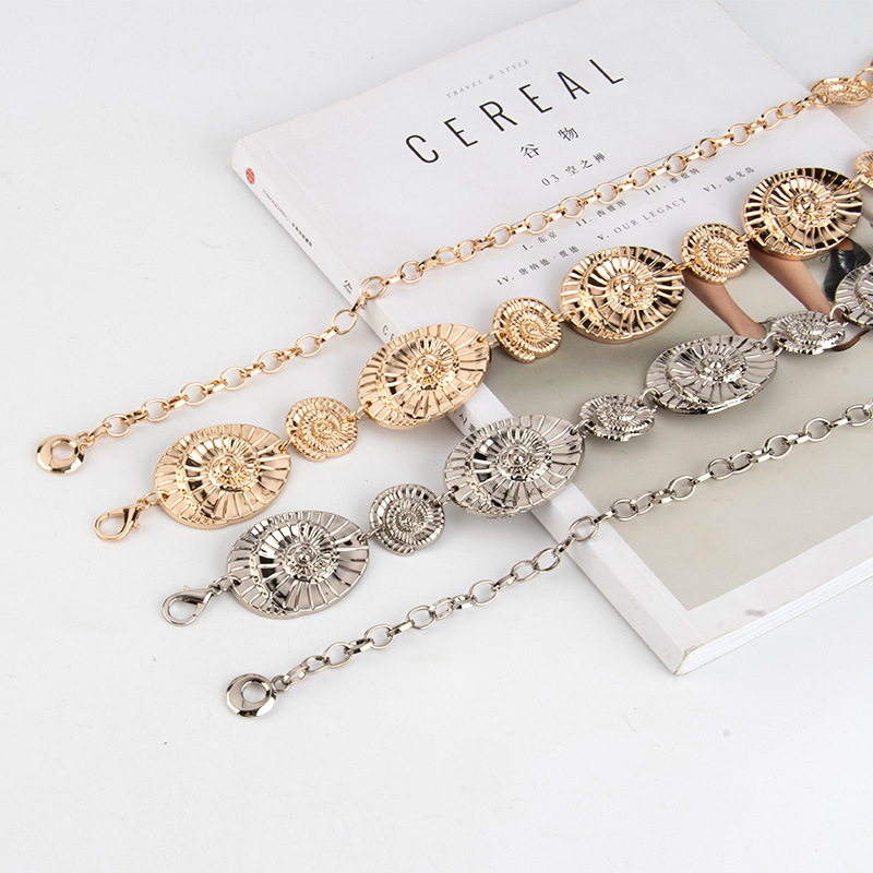 European and American fashionable metal waist chains, high-end and versatile decorative trouser chains, fashionable clothing accessories, women's waist chains wholesale details Picture