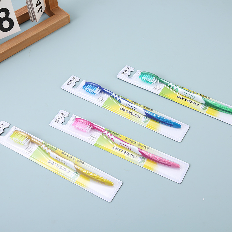 Soft-bristled, high-end, individually packaged adult bamboo charcoal toothbrush for cleaning tooth stains and cigarette stains, hard-bristled toothbrush for hotels details Picture