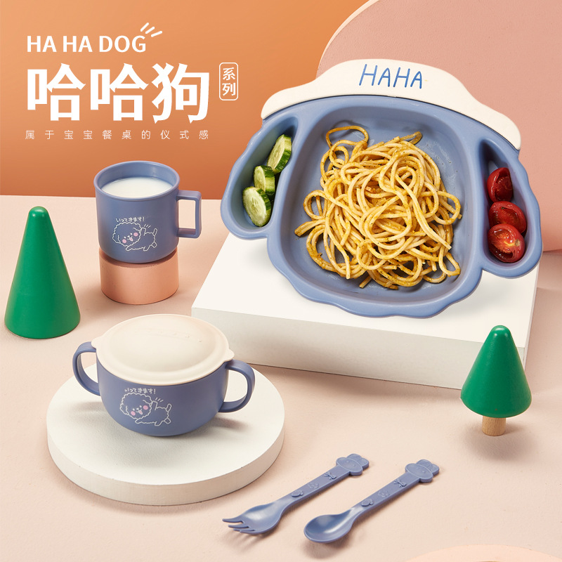 卡通宝宝餐盘家用创意儿童餐具婴幼儿可爱辅食碗幼儿园分格餐盘