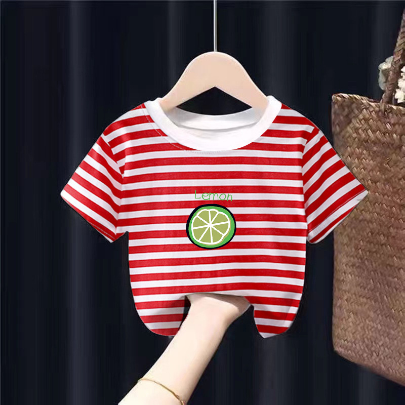 W2089#童装衣服儿童短袖T恤女童夏季上衣婴儿宝宝纯棉夏装小童
