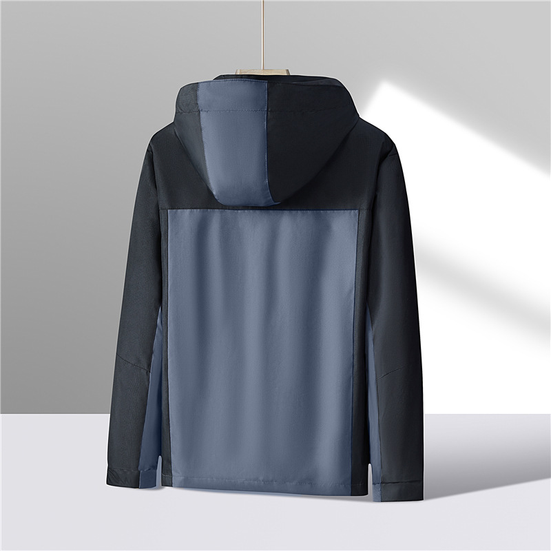 Men's sports jacket, waterproof outdoor windbreaker, autumn waterproof jacket, men's group LOGO details Picture