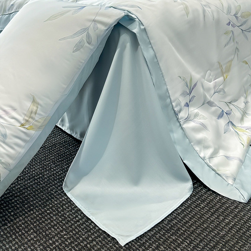 Class A Summer Lyocell Tencel Summer Cooling Quilt Four-piece set, smooth for naked sleep, air-conditioned quilt, summer quilt, machine-washable thin quilt Item Picture