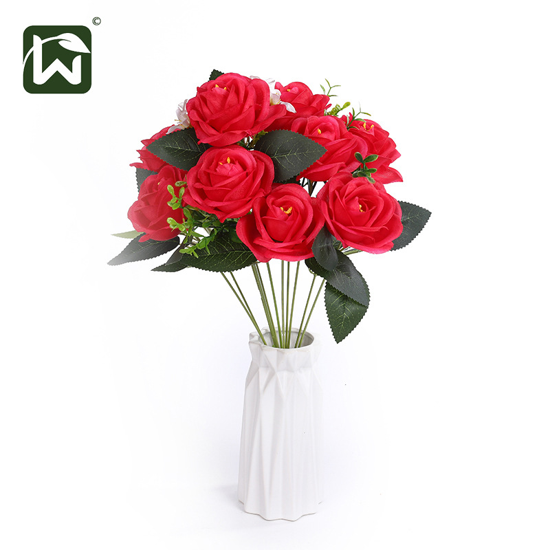 Artificial flowers, fake flowers, artificial rose heads, home soft decoration flower arrangements, flower shooting props, interior decoration ornaments