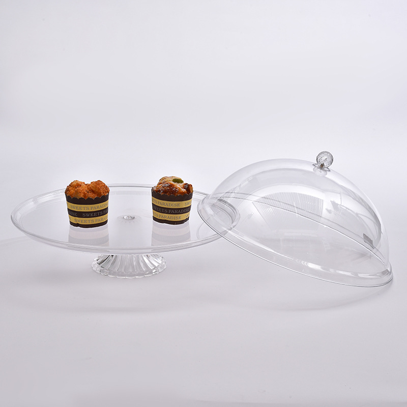 Cake Sample Tray Cover Buffet Plate Platter Platter Set Table Doge Hotel Melon And Fruit Tray Transparent Display Cake Plate Specification drawing