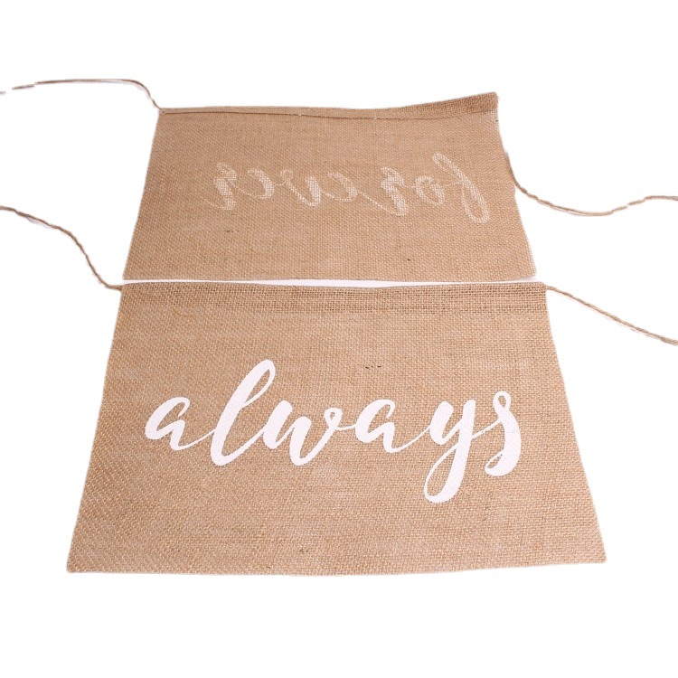 Factory direct sales of linen wedding party decoration, chair backs, home decoration and household items Item Picture