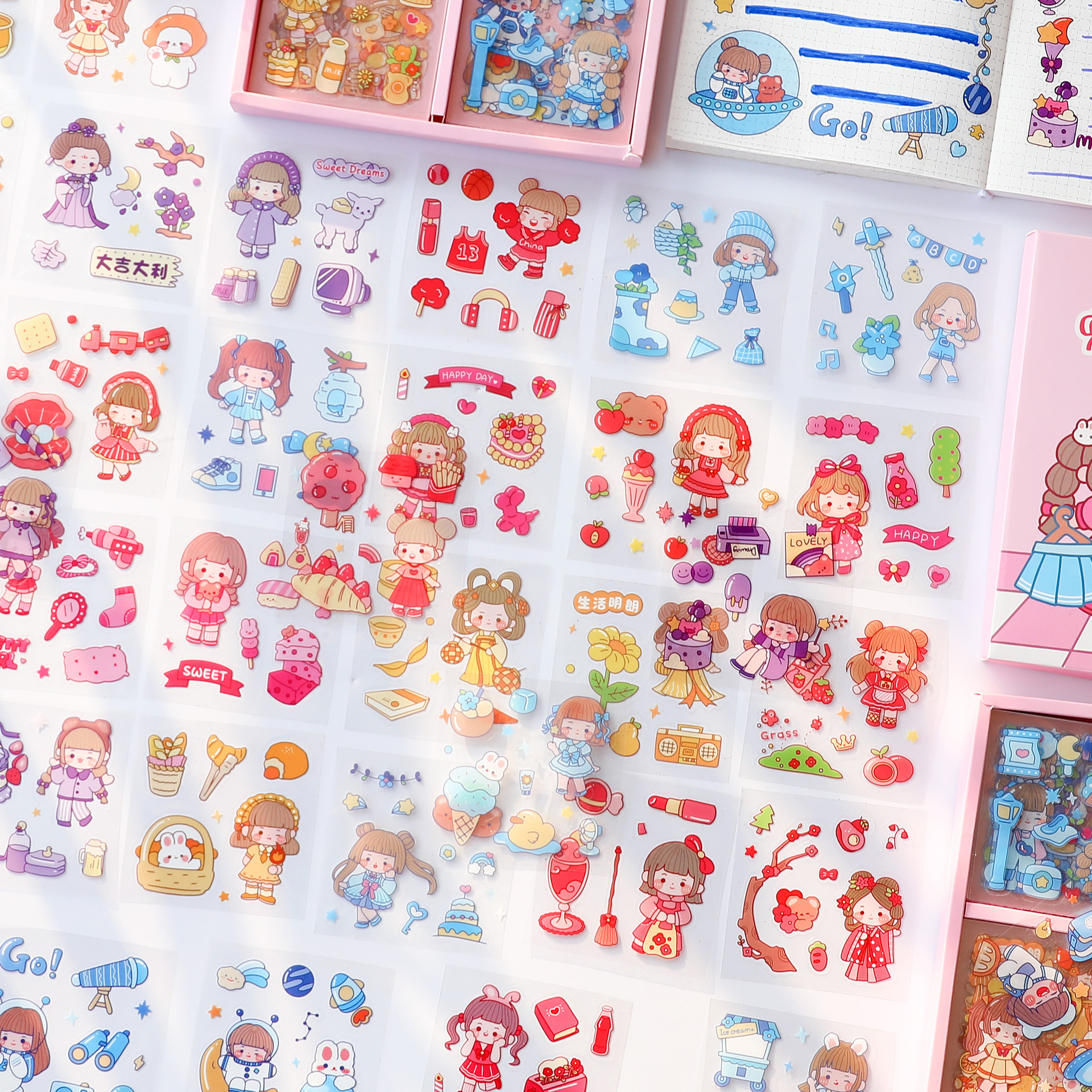 文具贴纸实物图