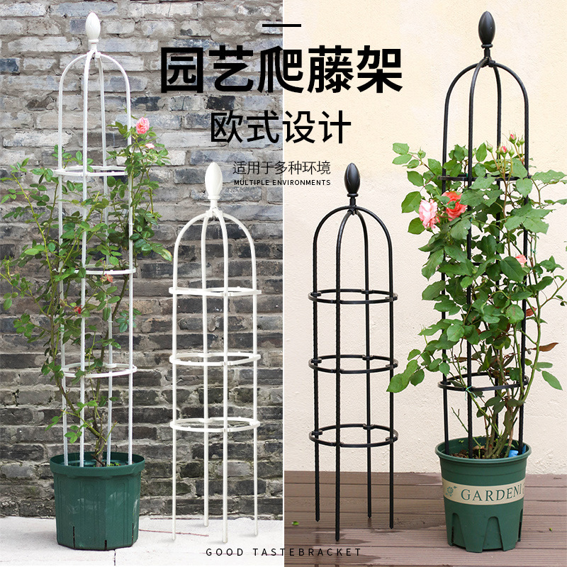爬藤架子 欧式花支架拼接式园艺花支柱户外花架