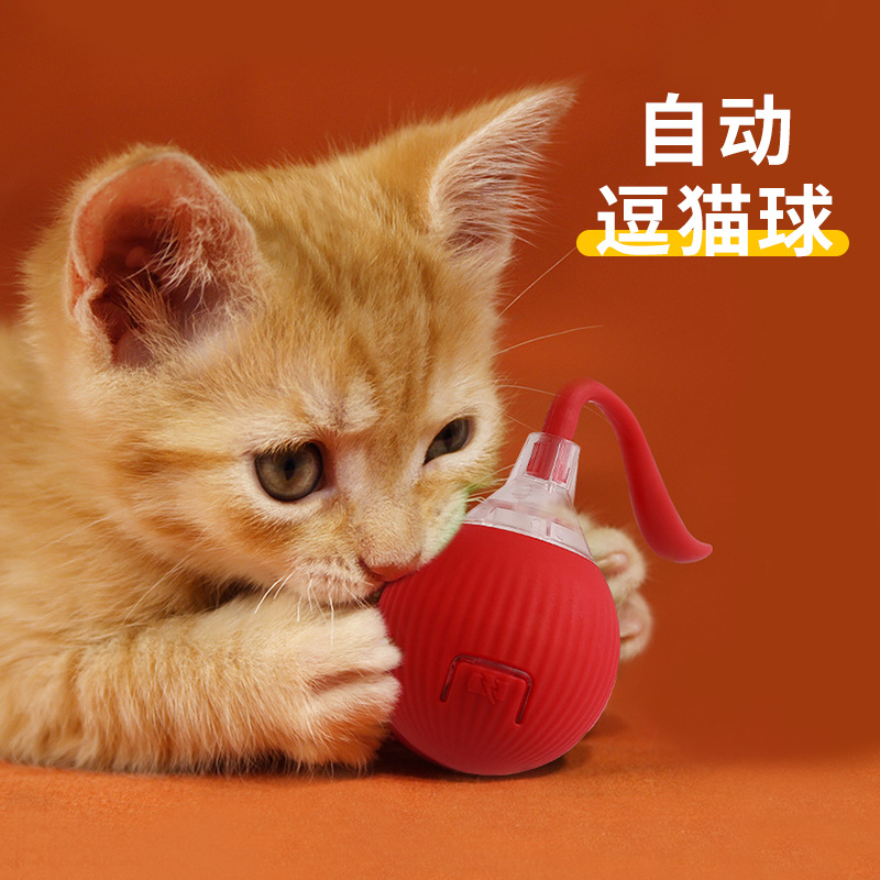 Cross-border best-selling cat toy, smart obstacle avoidance cat toy, self-entertaining and boring cat toy, Rolling ball pet toy