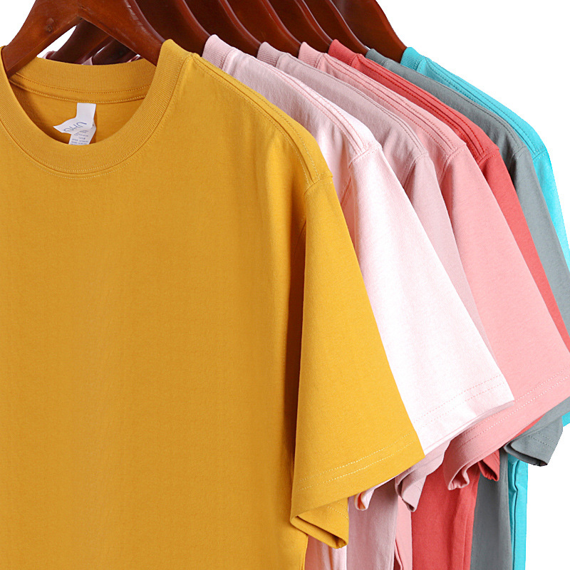 Wholesale new 230g heavy-duty Japanese pure cotton large-sized loose T-shirts for men, round-neck short-sleeved T-shirts Application Scenario