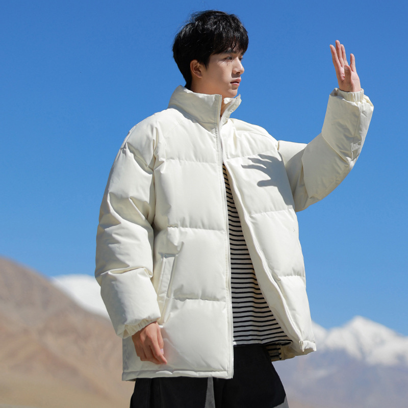 Autumn and winter thickened men's cotton clothing, 2024 new down cotton jacket, men's cotton-padded jacket, bread for couples