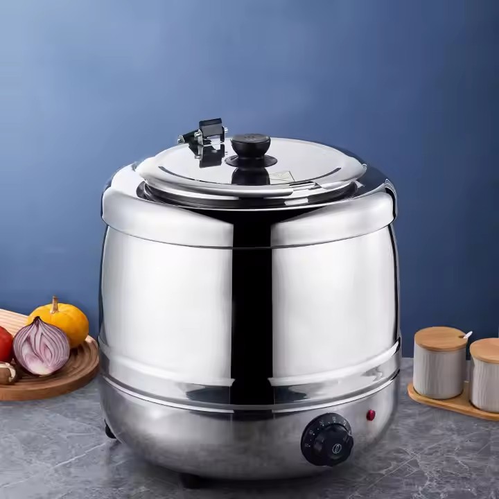 Buffet Electronic Warm Soup Pot 10L13l Commercial Stainless Steel Thermal Pot Porridge Bucket Hotel Soup Pot Electric Heating Soup Stove Application Scenario