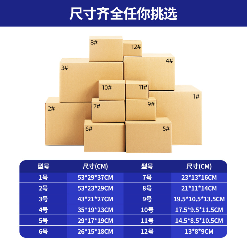 纸箱/打包箱子/纸箱包装盒/纸箱子加厚/打包箱子包产品图