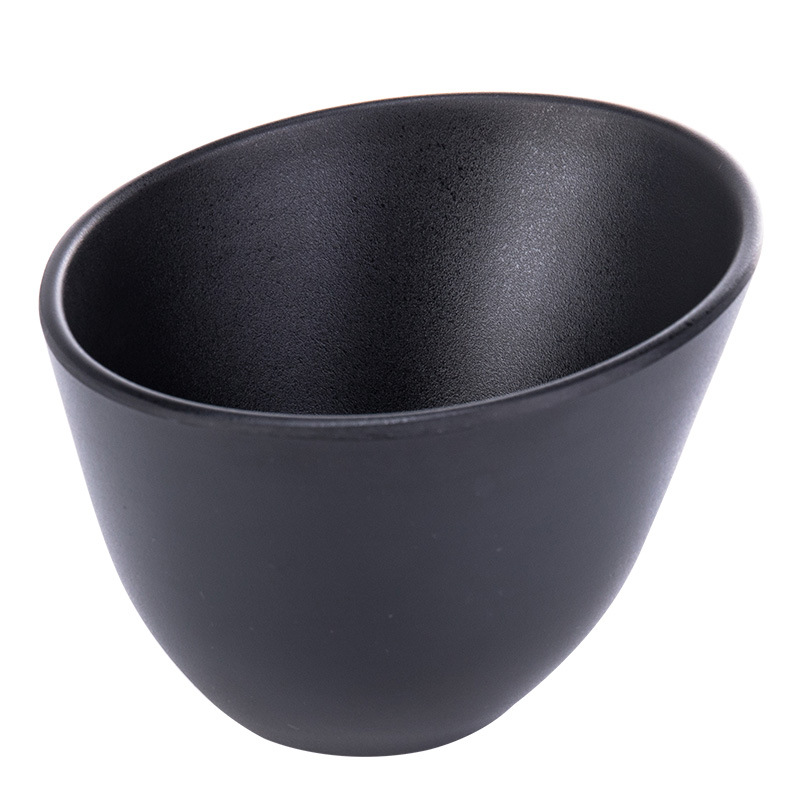 Black melamine hot pot restaurant tableware, rectangular creative Korean self-service barbecue plate, imitation porcelain plastic barbecue plate Application Scenario