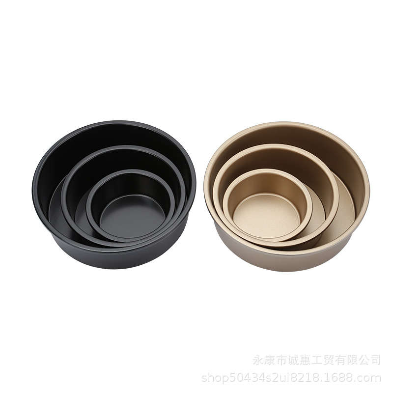 Round Loose Bottom Mold Chiffon Cake Mold Household Carbon Steel Cake Mold 6 