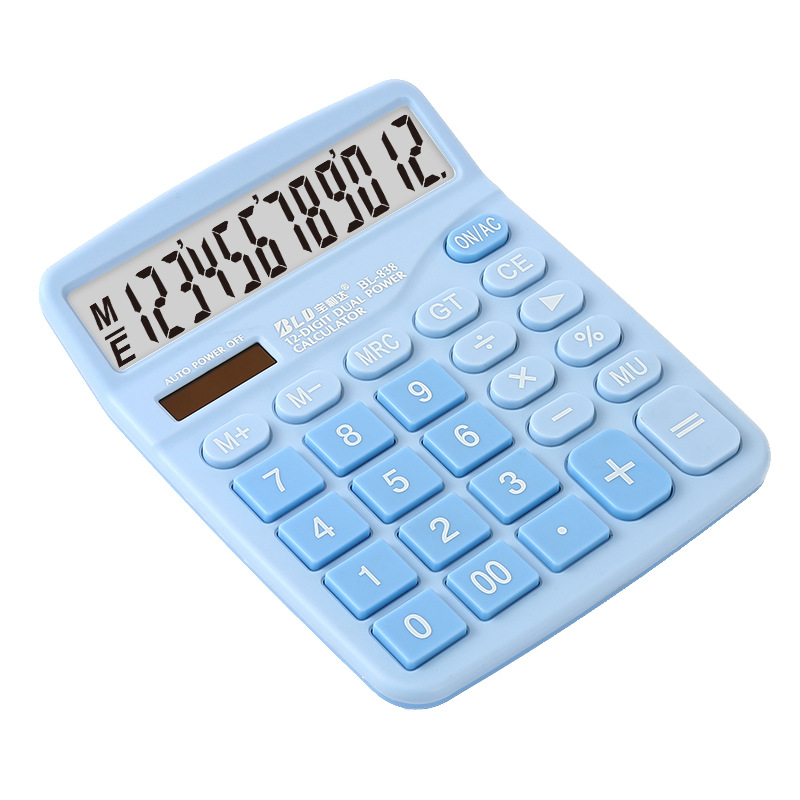 Calculator Solar 12-digit calculator, financial office logo, cute computer CM-837S Application Scenario