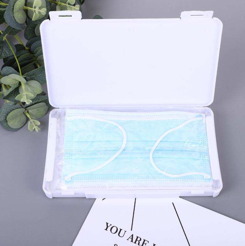 Rectangular Portable Mask Storage Box Mask Storage Box Temporary Storage Box Application Scenario