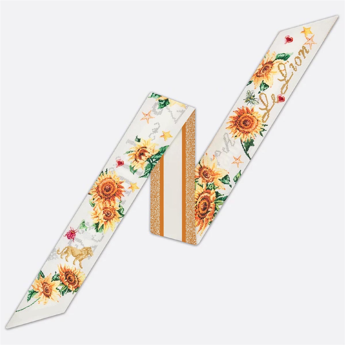 This is a new style of fashionable printed high-end small scarf for women in 2025. It is suitable for all zodiac signs and is a versatile French scarf details Picture