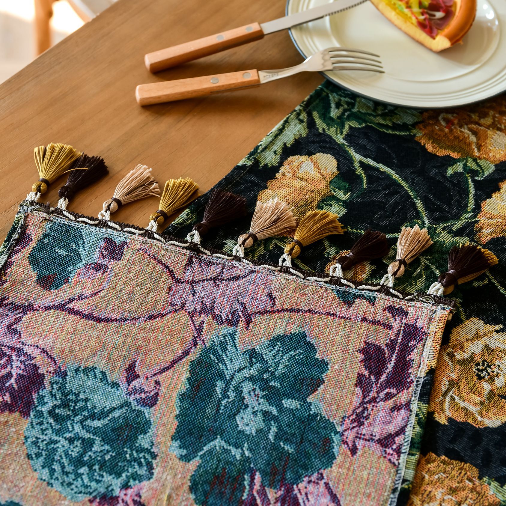 New Bohemian ethnic style heat insulation and anti-scald long strip Suzhou table flag Tea Flag TV cabinet cover wholesale from the manufacturer pic 49