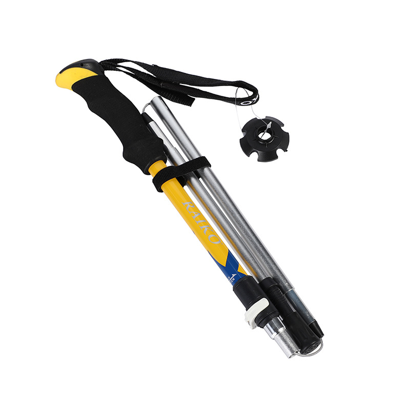 New Aluminum Hiking Pole Five-Section Folding Outdoor Supplies Portable Outdoor Sports Supplies Folding Cane Specification drawing